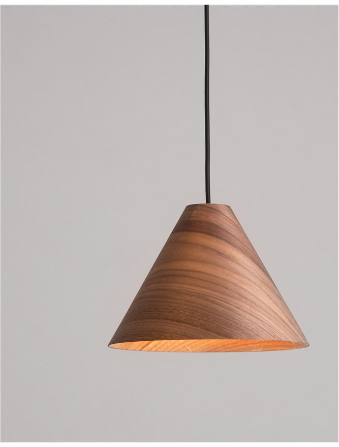 WERA suspensie SP1 - 9125062 -  Dark Walnut Wood colour Dark Brown Fabric Cable Solid Wood Canopy [3]