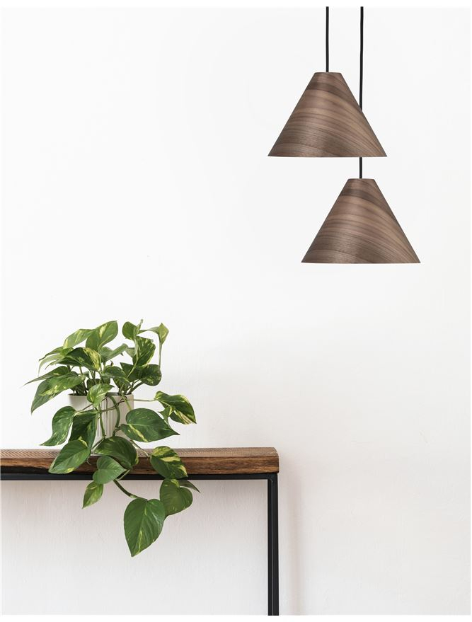 WERA suspensie SP1 - 9125062 -  Dark Walnut Wood colour Dark Brown Fabric Cable Solid Wood Canopy [1]
