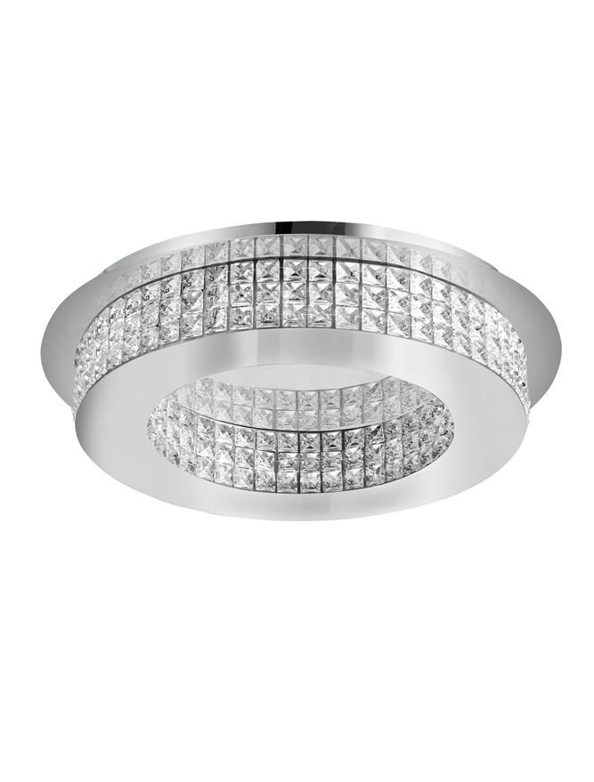 ZEFFARI plafoniera - 9361084 - Chrome Aluminium & K9 Crystal [1]