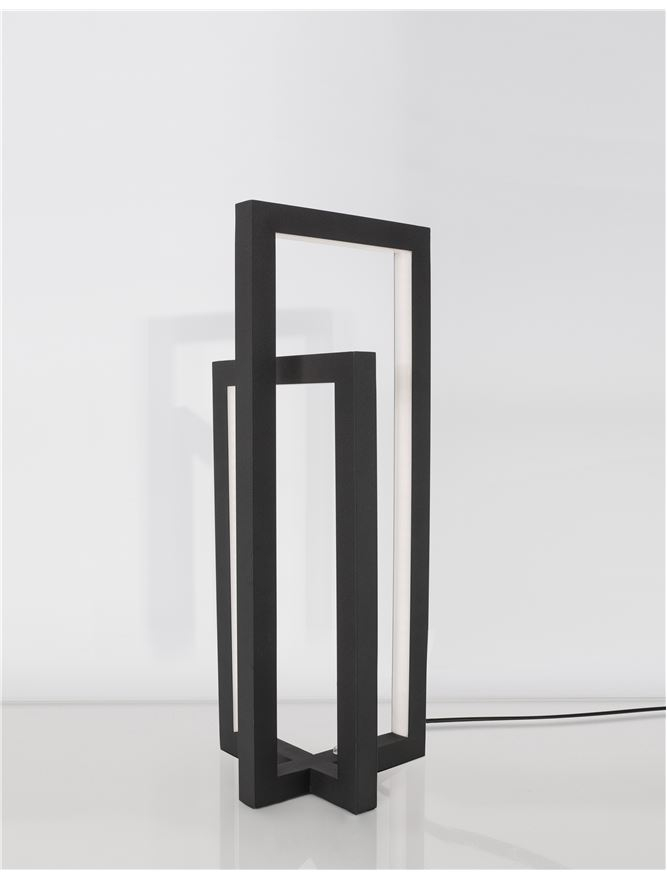 ZESIRO veioza - 9086022 - Sand Black Aluminium & Acrylic [1]