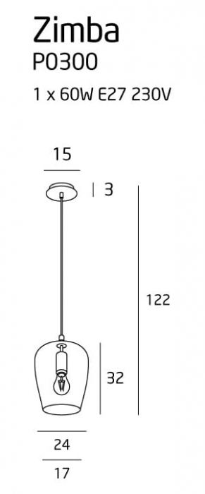 Suspensie moderna ZIMBA P0300  - Max Light [3]