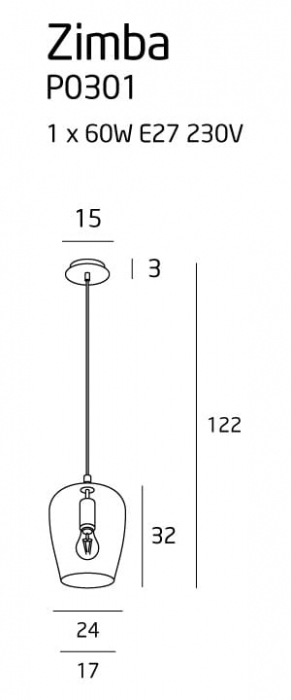 Suspensie moderna ZIMBA P0301 - Max Light [2]