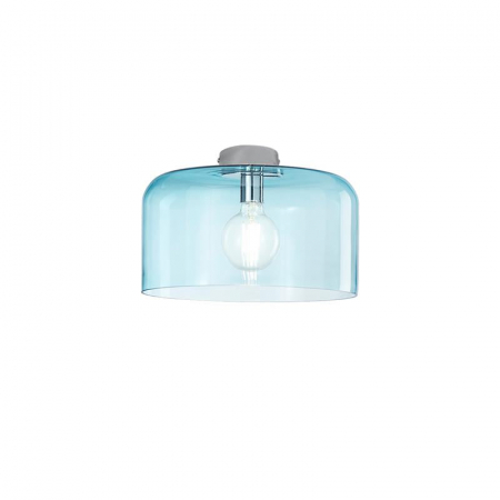 Plafoniere - I-GIBUS-PL35 BLU - plafoniera moderna diam 350 - albastru