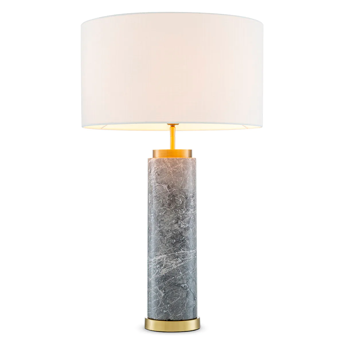 Veioze - 115999 Table Lamp Lxry Grey marble | antique brass finish