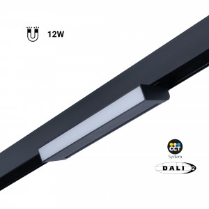 Sisteme de sine - 12W - DALI-2 dimmable CCT - black- Magnetic track LED OPAL Orientabil MAGNETIC - 48V