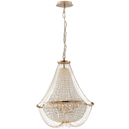 Candelabre - I-VIENNA-S60 - suspensie cristal finisaj auriu/crom