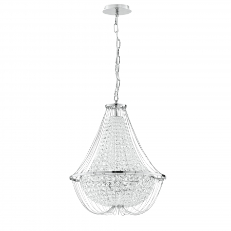 Candelabre - I-VIENNA-S45 CR Suspensie moderna cristal Fan Europe (LAD)