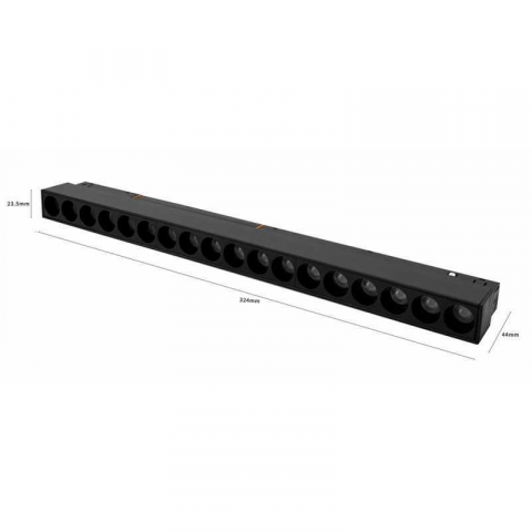 Sisteme de sine - 3CCT PROIECTOR POINT LED 18W (2700K-6500K) - 48V PE SINA MAGNETICA  S22/R22