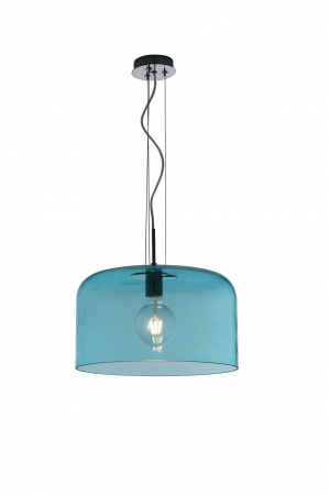 Lustre simple - I-GIBUS-S40 BLU - suspensie moderna diam 40 - albastru
