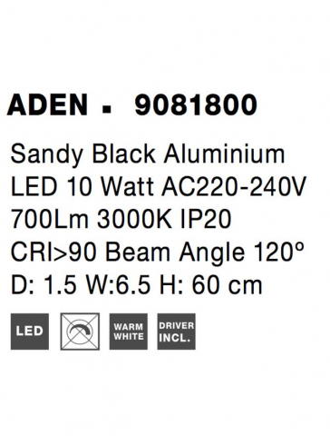Aden I Ap60 - Aplica moderna LED  - LINIAR [5]