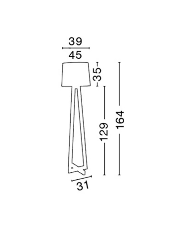 ALMA lampadar - 40202 - Natural Wood Sand White Shade Black Fabric Wire [2]