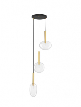 Corpuri pt interior - Amelia R3 suspensie moderna Sandy Gold & Clear Glass - 9028834