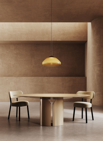 Lustre simple (suspensie) - Masiero Antesia S1 48 - lampă suspendată LED din sticlă suflată