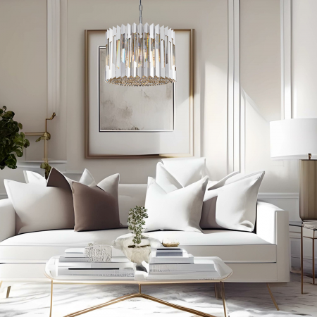 Suspensie Cristal RITZ CHROME 7 xE14 - ML0394 [3]