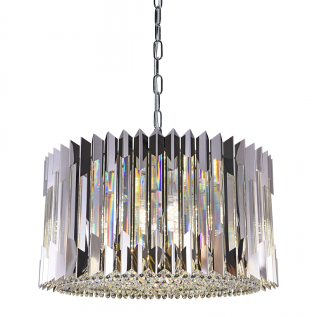 Lustre simple - Suspensie Cristal RITZ CHROME 12xE14 - ML0396