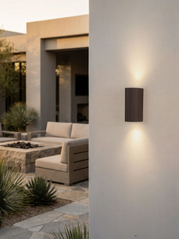 Aplice - Aplică exterior Nova Luce RIBBO 9130155, Corten, 2×GU10, IP65