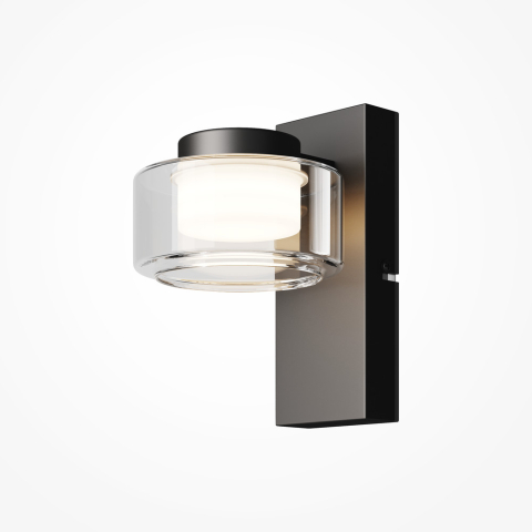 Aplice - Aplică LED Maytoni Onyx MOD549WL-01B, negru, 6W, 3000K, IP44