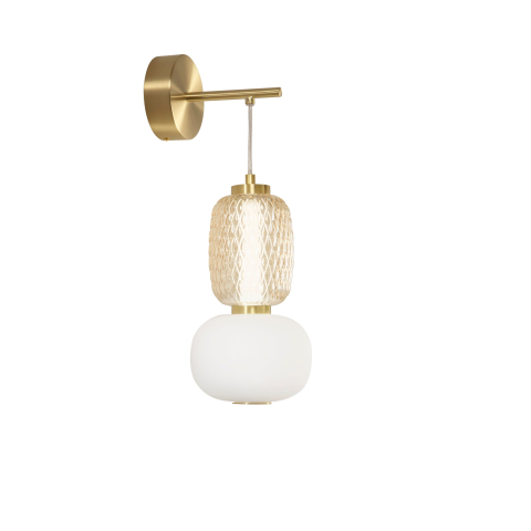 Aplice - APLICĂ LED TOTEM AURIU 18W 2000LM CCT 22X55CM