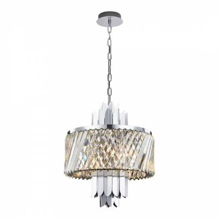 Lustre simple - Suspensie Cristal MARGOT Crom - 6xE14 - Milagro - ML0408