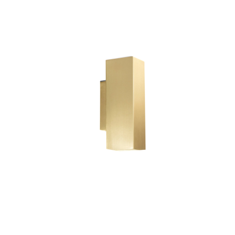 Aplice - APPLIQUE DUDUK QUADRATA ORO 2XGU10 MINI 7X5X18CM