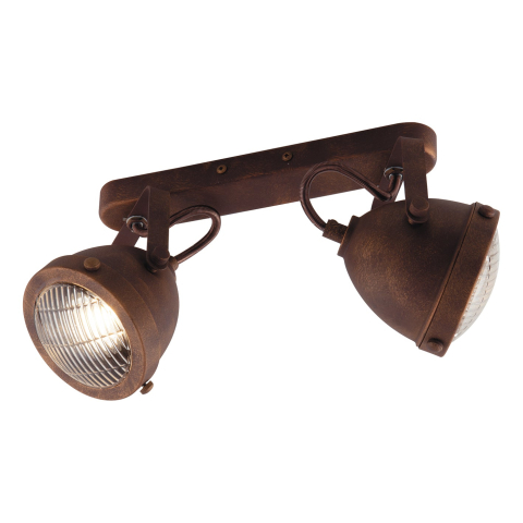 Aplice - APPLIQUE HABANA RUGGINE 2XGU10 35,8X22X16,3CM