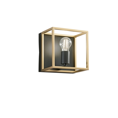 Aplice - APPLIQUE KIMERA NERA/ORO 1XE27 20X20X22,5CM