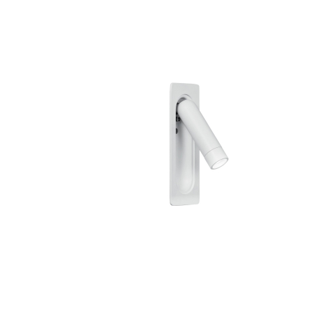 Aplice - APPLIQUE LED AD INCASSO ORIENTABILE DEFOE BIANCA 3W 300LM 3000K 6,7X14X16,9CM