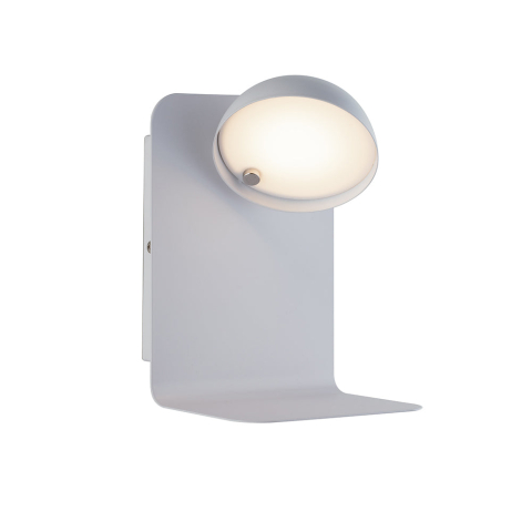 Aplice - APPLIQUE LED BOING ORIENTABILE BIANCA CON USB 2A 5W 500LM 4000K 14X13X19CM