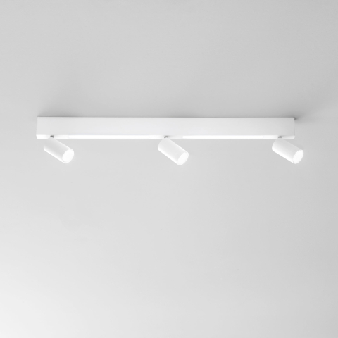 Aplice - APPLIQUE LED ORIENTED BIANCA 3XGU10 + LED 2X8W 800LM CCT 90X19X3CM