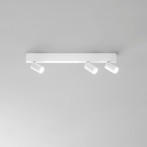 Aplice - APPLIQUE LED ORIENTED BIANCA 3XGU10 + LED 8W 400LM CCT 70X19X3CM