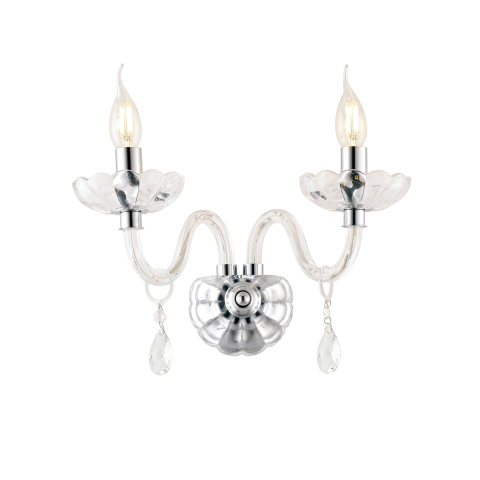 Aplice - APPLIQUE RIFLESSO CROMO 2XE14 40X18X35CM