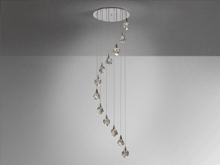 Suspensie moderna Aquaria 12L 157308 - finisaj crom - Schuller [1]