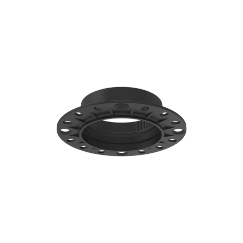 TEK  - ARO EMPOTRABLE  BAÑADOR YESO NEGRO 8W