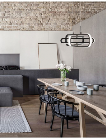 ARTE LED 56W black - suspensie moderna