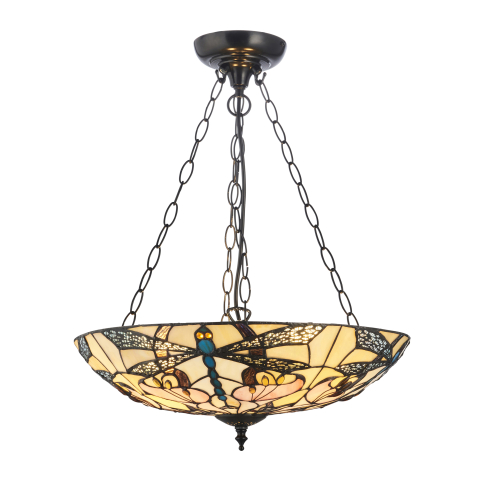 Lustre simple (suspensie) - Suspensie Ashton, 3 surse de lumină, mare, model inversat