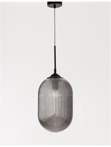 ATHENA suspensie SP1 - 9119110 - Smoky Gray Glass Matt Black Metal [3]