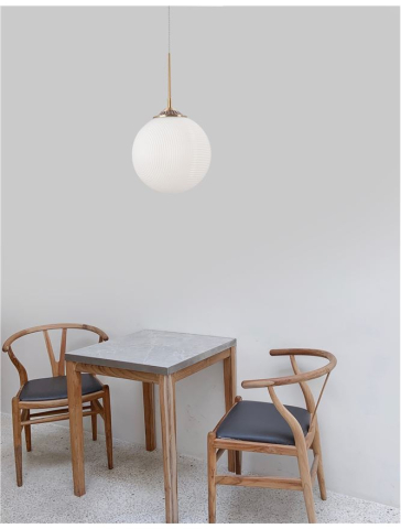 Lustre simple - ATHENA suspensie SP1 - 9191212 - Opal Glass Brass Metal