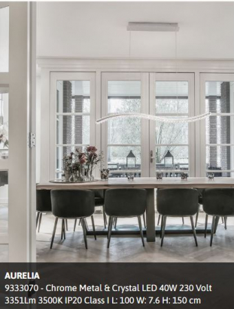 Suspensie moderna Aurelia LONG - CROM 9333070 - Nova Luce [2]