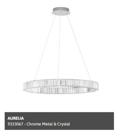 Corpuri pt interior - Suspensie moderna Aurelia CROM 9333067 - Nova Luce