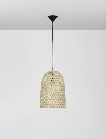 AURORA suspensie SP1 - 9586509 -  Natural Ratan Black Fabric Wire & Base [2]