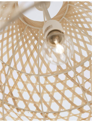 AURORA suspensie SP1 - 9586681 - Natural Bamboo Black Fabric Wire & Base [5]