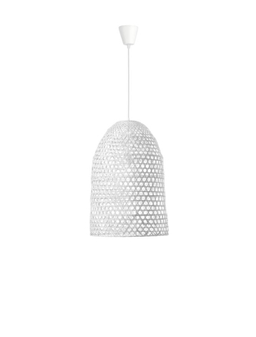 AURORA suspensie SP1 - 9586682 - White Bamboo White Fabric Wire & Base [1]