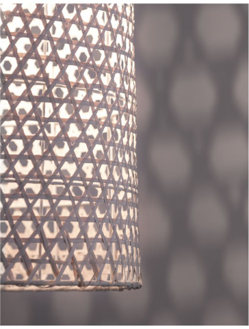 AURORA suspensie SP1 - 9586682 - White Bamboo White Fabric Wire & Base [4]