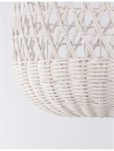 AURORA suspensie SP1 - 9587162 - Ivory Ratan White Fabric Wire & Base [4]