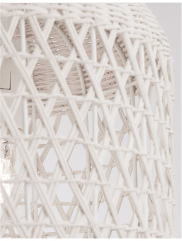 AURORA suspensie SP1 - 9587162 - Ivory Ratan White Fabric Wire & Base [5]