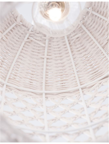 AURORA suspensie SP1 - 9587162 - Ivory Ratan White Fabric Wire & Base [6]