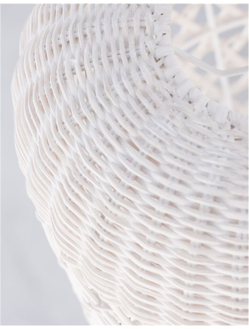 AURORA suspensie SP1 - 9587162 - Ivory Ratan White Fabric Wire & Base [7]