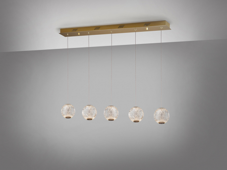 Candelabre - Suspensie moderna Austral 354264 ·AUSTRAL· LED LAMP 5L., GOLDEN - Schuller