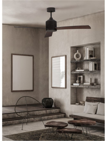 Plafoniere - AXEL plafoniera - 9952350 - Black Aluminium & Black & Walnut Plywood