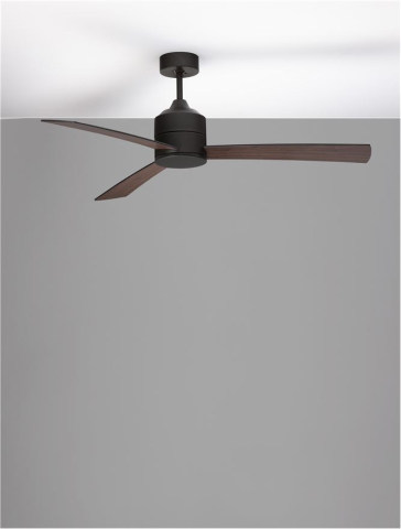 AXEL plafoniera - 9952350 - Black Aluminium & Black & Walnut Plywood [2]